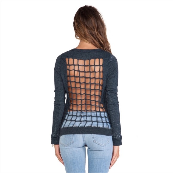 Chaser Caged Back Sweater Top - Picture 2 of 5